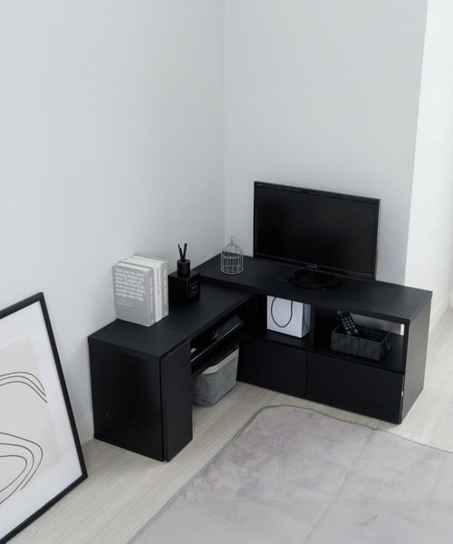 iellio(イエリオ)の「伸縮できるテレビ台(家具・レディース・ホワイト/ブラック/ライトベージュ/ピンク系その他/ウッド/ブラウン/ダークブラウン・FREE)」の19枚目の写真