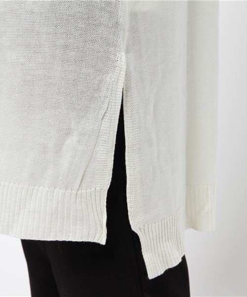SEVENDAYS=SUNDAY（セブンデイズサンデイ）の「ドロップショルダー　ロングカーディガン（カーディガン/ボレロ・レディース・ネイビー/グリーン/オフホワイト・FREE）」の9枚目の写真