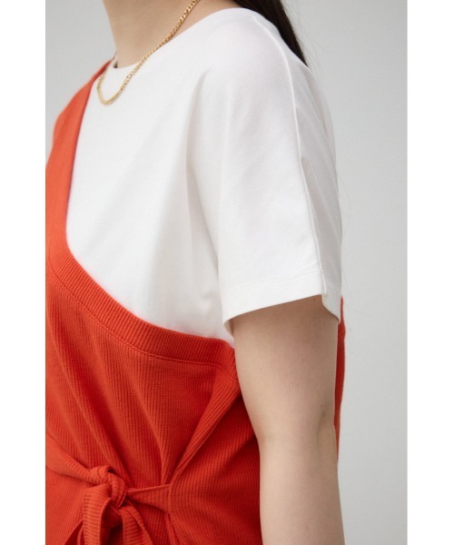 AZUL by moussy(アズールバイマウジー)の「ワンショルダービスチェトップス(Tシャツ/カットソー・レディース・ベージュ/グレー/ダークオレンジ/ブラック・SMALL/MEDIUM)」の22枚目の写真