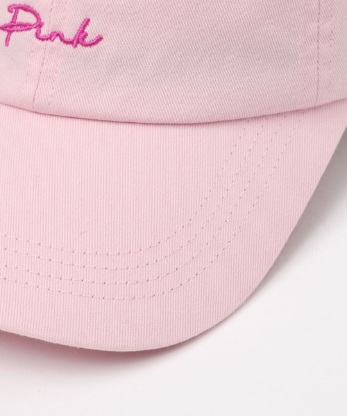 studio CLIP（スタディオクリップ）の「【玄長なおこさんコラボ】カラー刺繍キャップ（キャップ・レディース・インディゴブルー/ピンク/ホワイト/ブラック・FREE）」の6枚目の写真