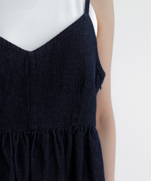 hellam（へラム）の「デニムペプラムビスチェ（キャミソール・レディース・ブラック/インディゴブルー・FREE）」の22枚目の写真