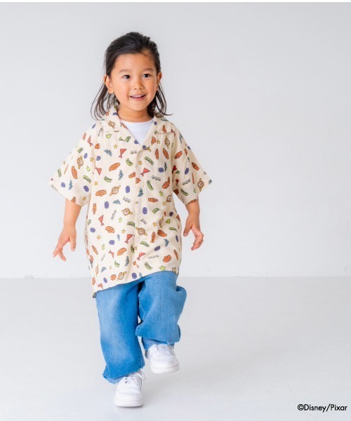 and D. petit main(アンドディープティマイン)の「【親子リンク】【Disney】Kidsトイストーリー/総柄半袖シャツ(シャツ/ブラウス・キッズ・グレイッシュベージュ/ライトグレー・130cm/140cm/110cm/100cm/120cm/150cm)」の15枚目の写真