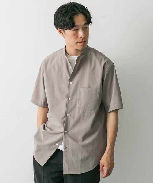 セール】『一部WEB限定』『UR TECH DRYLUXE』バンドカラーシャツ