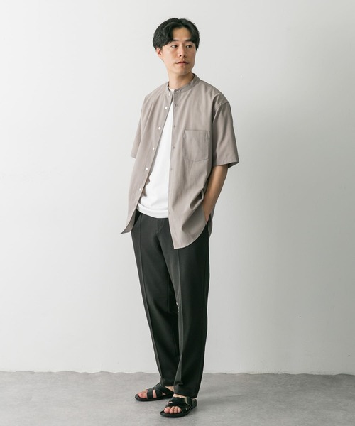 セール】『一部WEB限定』『UR TECH DRYLUXE』バンドカラーシャツ