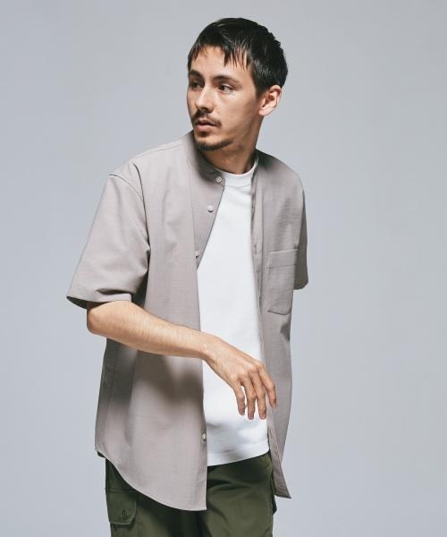 新品タグ付◆ 『UR TECH』バンドカラーシャツ　アーバンリサーチ　DOORS セール】『一部WEB限定』『UR TECH DRYLUXE』バンドカラーシャツ