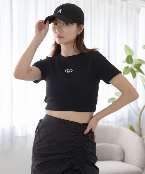 3.3 Field Trip (3.3フィールドトリップ)の「3.3 Field Trip/メタルソリッドカットT(バックスリットあり)(Tシャツ/カットソー・レディース・ブラック/ホワイト/チャコール・FREE)」の1枚目の写真