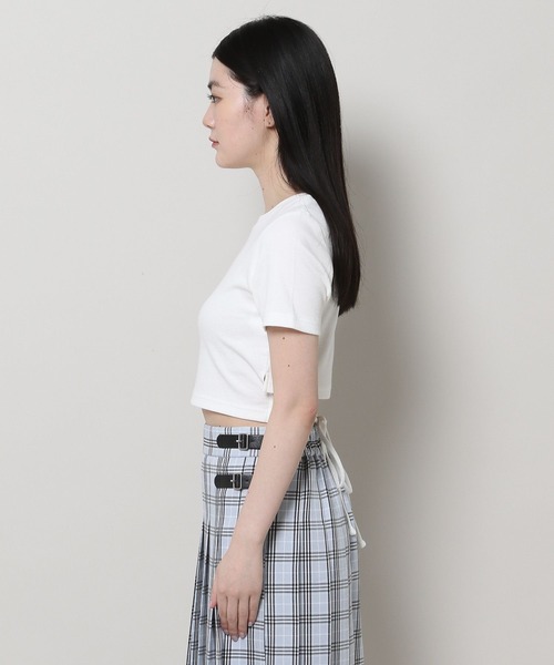 3.3 Field Trip (3.3フィールドトリップ)の「3.3 Field Trip/メタルソリッドカットT(バックスリットあり)(Tシャツ/カットソー・レディース・ブラック/ホワイト/チャコール・FREE)」の9枚目の写真