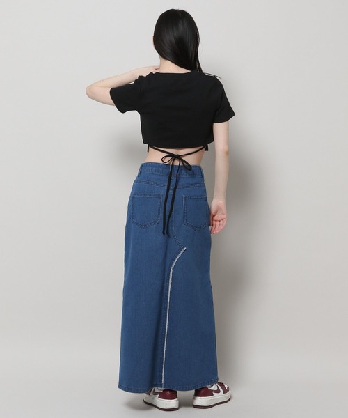 3.3 Field Trip (3.3フィールドトリップ)の「3.3 Field Trip/メタルソリッドカットT(バックスリットあり)(Tシャツ/カットソー・レディース・ブラック/ホワイト/チャコール・FREE)」の18枚目の写真