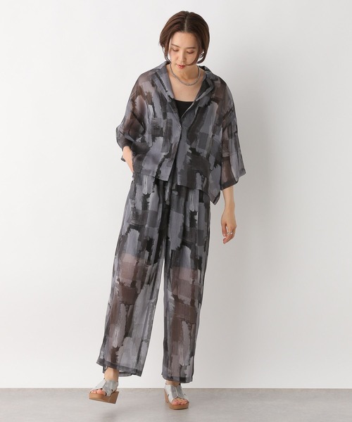 LEPSIM（レプシィム）の「ペイント柄シアーシャツ　117292（シャツ/ブラウス・レディース・ブラック/ライトパープル/ブルー・FREE）」の21枚目の写真