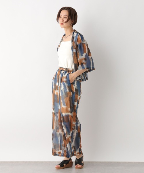 LEPSIM（レプシィム）の「ペイント柄シアーシャツ 117292（シャツ