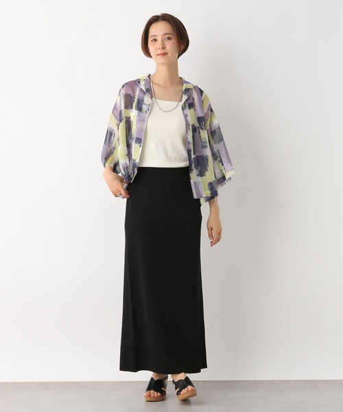 LEPSIM（レプシィム）の「ペイント柄シアーシャツ　117292（シャツ/ブラウス・レディース・ブラック/ライトパープル/ブルー・FREE）」の19枚目の写真