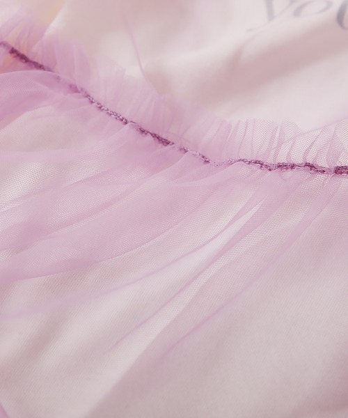 devirock（デビロック）の「チュールキャミ ＆ プリントTシャツ 2点セット（Tシャツ/カットソー・キッズ・ホワイト系その他2/ホワイト系その他/スミクロ・160cm/140cm/110cm/150cm/130cm/120cm/100cm）」の10枚目の写真