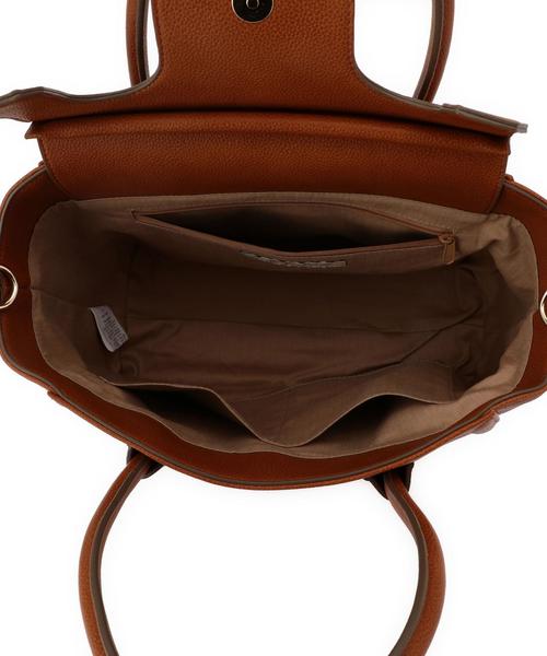 BEAUTY&YOUTH UNITED ARROWS（ビューティーアンドユースユナイテッドアローズ）の「BY∵ フラップメタル2WAYトート3 ◆（トートバッグ・レディース・ブラック/ブラウン/モカ・フリー）」の9枚目の写真