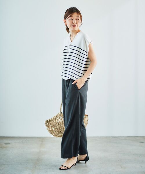 le.coeur blanc（ルクールブラン）の「ガーターアミコクーンシルエットニット（ニット/セーター・レディース・ホワイト系その他/サックスブルー/ネイビー/ピンク・38）」の13枚目の写真