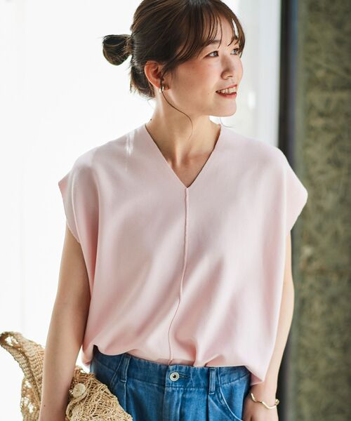 le.coeur blanc（ルクールブラン）の「ガーターアミコクーンシルエットニット（ニット/セーター・レディース・ホワイト系その他/サックスブルー/ネイビー/ピンク・38）」の16枚目の写真