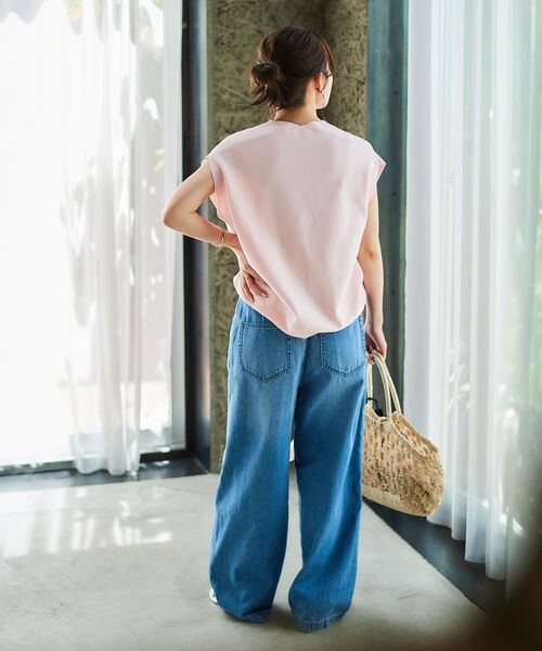 le.coeur blanc（ルクールブラン）の「ガーターアミコクーンシルエットニット（ニット/セーター・レディース・ホワイト系その他/サックスブルー/ネイビー/ピンク・38）」の22枚目の写真