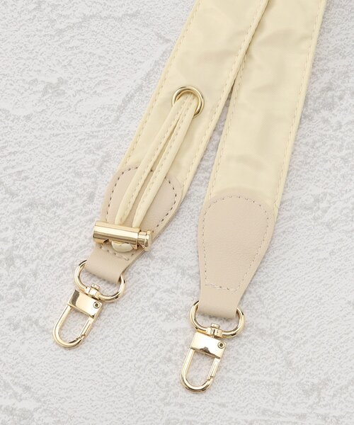 GRANDEDGE（グランドエッジ）の「ギャザーショルダーストラップ（その他・レディース・アイボリー/ブラック/ベージュ・99）」の4枚目の写真