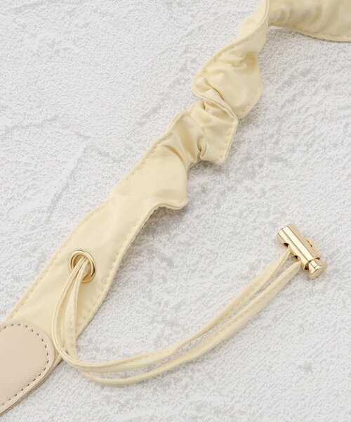 GRANDEDGE（グランドエッジ）の「ギャザーショルダーストラップ（その他・レディース・アイボリー/ブラック/ベージュ・99）」の5枚目の写真