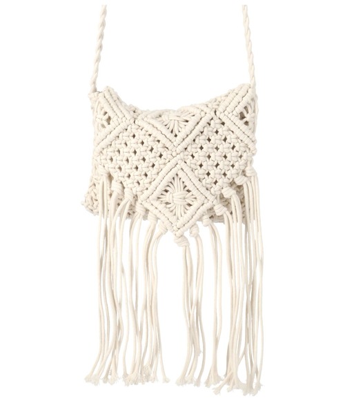 anap mimpi（アナップミンピ）の「マクラメショルダーバッグ（ショルダーバッグ・レディース・アイボリー/ベージュ・FREE）」の9枚目の写真