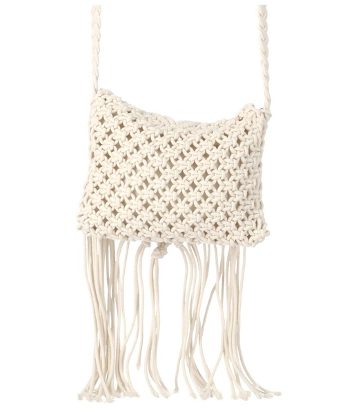 anap mimpi（アナップミンピ）の「マクラメショルダーバッグ（ショルダーバッグ・レディース・アイボリー/ベージュ・FREE）」の11枚目の写真