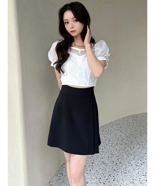 RESEXXY(リゼクシー)の「スパンコールレースブラウス(シャツ/ブラウス・レディース・ホワイト/イエロー/ブラック・FREE)」の5枚目の写真