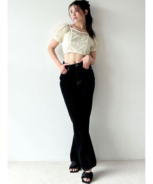 RESEXXY(リゼクシー)の「スパンコールレースブラウス(シャツ/ブラウス・レディース・ホワイト/イエロー/ブラック・FREE)」の16枚目の写真