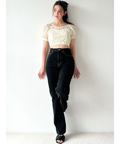 RESEXXY(リゼクシー)の「スパンコールレースブラウス(シャツ/ブラウス・レディース・ホワイト/イエロー/ブラック・FREE)」の18枚目の写真