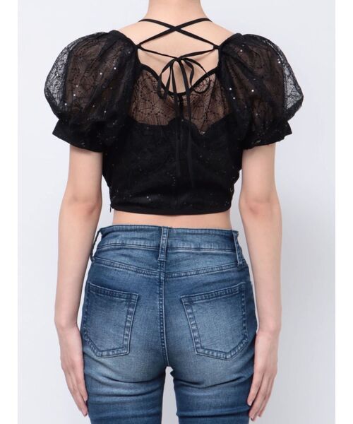 RESEXXY(リゼクシー)の「スパンコールレースブラウス(シャツ/ブラウス・レディース・ホワイト/イエロー/ブラック・FREE)」の21枚目の写真