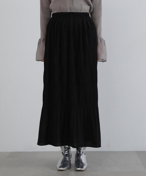 N.（N. Natural Beauty Basic）（エヌエヌナチュラルビューティーベーシック）の「◆マジョリカプリーツスカート（スカート・レディース・ブラウン/ブラック・MEDIUM）」の22枚目の写真