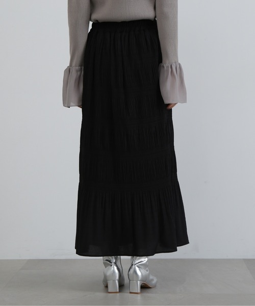 N.（N. Natural Beauty Basic）（エヌエヌナチュラルビューティーベーシック）の「◆マジョリカプリーツスカート（スカート・レディース・ブラウン/ブラック・MEDIUM）」の18枚目の写真