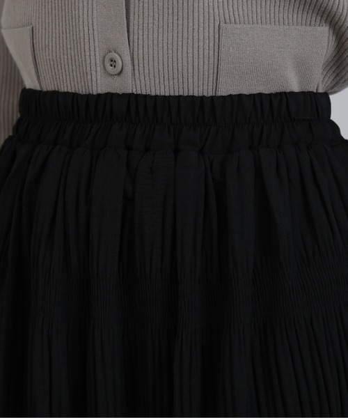 N.（N. Natural Beauty Basic）（エヌエヌナチュラルビューティーベーシック）の「◆マジョリカプリーツスカート（スカート・レディース・ブラウン/ブラック・MEDIUM）」の19枚目の写真