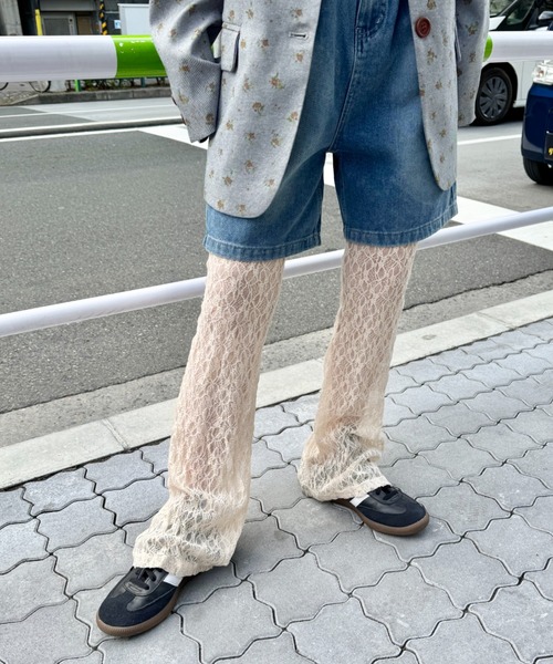 SOLLON.（ソルロン）の「レースフレアパンツ/レギンスパンツ（その他パンツ・レディース・ピンク/ホワイト/ブラック/アイボリー・FREE）」の15枚目の写真