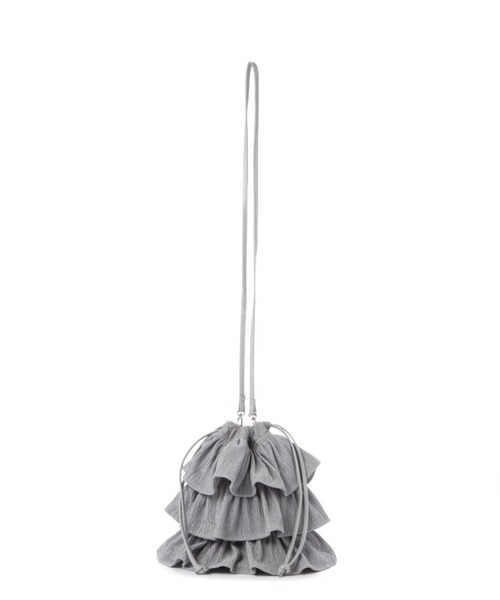 LAKOLE(ラコレ)の「ラッフル巾着2WAYショルダーバッグ / 132231(ショルダーバッグ・レディース・オフホワイト/ブラック/ピンク/ライトグレー・FREE)」の5枚目の写真