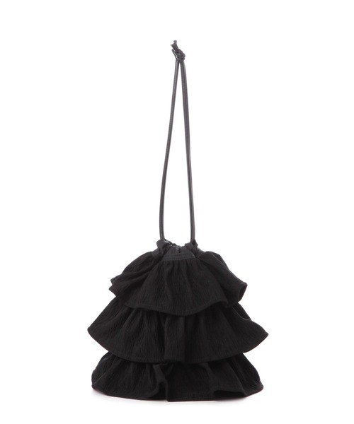 LAKOLE(ラコレ)の「ラッフル巾着2WAYショルダーバッグ / 132231(ショルダーバッグ・レディース・オフホワイト/ブラック/ピンク/ライトグレー・FREE)」の8枚目の写真