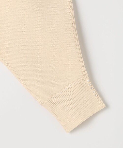 NOLLEY’S（ノーリーズ）の「《手洗い可能》パールビジュー片畦カーディガン（カーディガン/ボレロ・レディース・アイボリー/ブラック/チャコールグレー・38）」の18枚目の写真