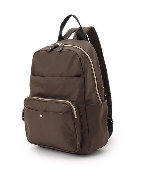 SHOO・LA・RUE（シューラルー）の「【撥水/背中ポケット】整理整頓できちゃうリュック（バックパック/リュック・レディース・グレー系3/チャコール/ブラック系4・00）」の3枚目の写真