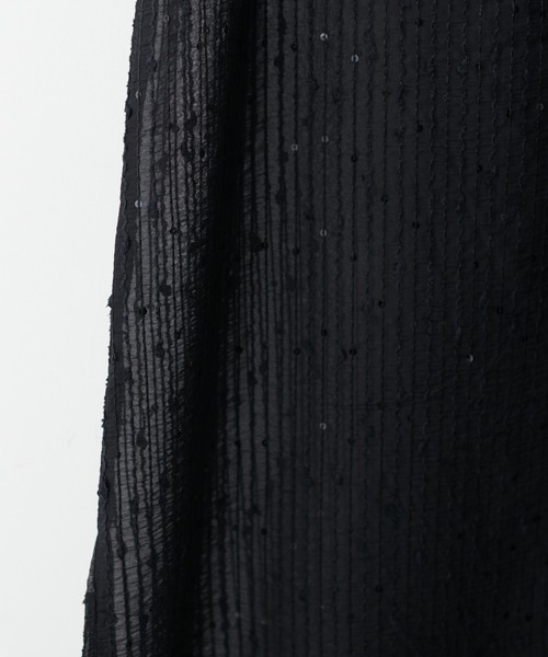 natural couture(ナチュラルクチュール)の「【WEB限定】ドビーストライプシアーキャミワンピース(ワンピース・レディース・ブラック/アイボリー/オレンジ・FREE)」の13枚目の写真