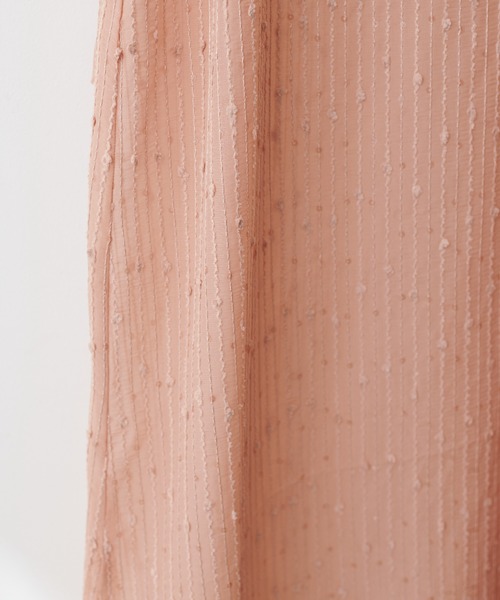 natural couture(ナチュラルクチュール)の「【WEB限定】ドビーストライプシアーキャミワンピース(ワンピース・レディース・ブラック/アイボリー/オレンジ・FREE)」の18枚目の写真