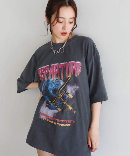XLARGE ピグメント加工 半袖Ｔシャツ 色落ち感がかっこいい◎ セール】【_gram.】 ピグメント加工 90s ロックTシャツ / バンド