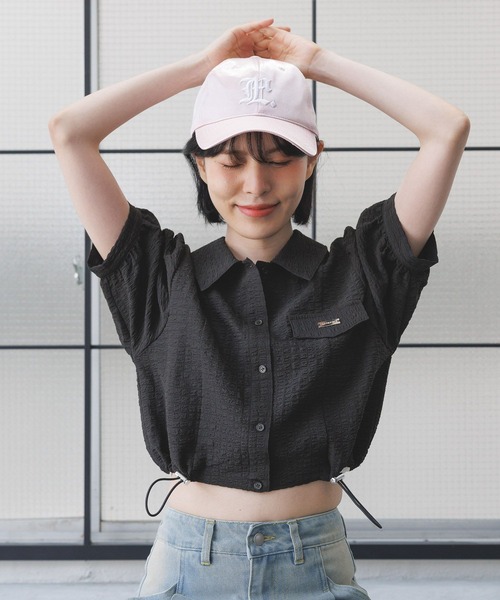 3.3 Field Trip （3.3フィールドトリップ）の「3.3 Field Trip／ドロストエンボスシャツ（シャツ/ブラウス・レディース・ホワイト/ブラック・FREE）」の12枚目の写真