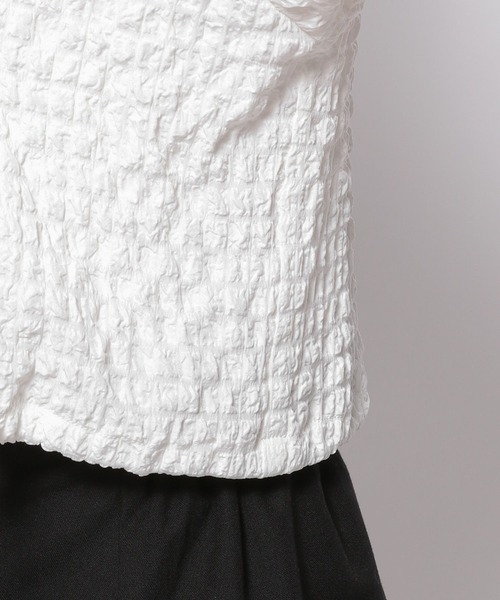 3.3 Field Trip （3.3フィールドトリップ）の「3.3 Field Trip／ドロストエンボスシャツ（シャツ/ブラウス・レディース・ホワイト/ブラック・FREE）」の19枚目の写真