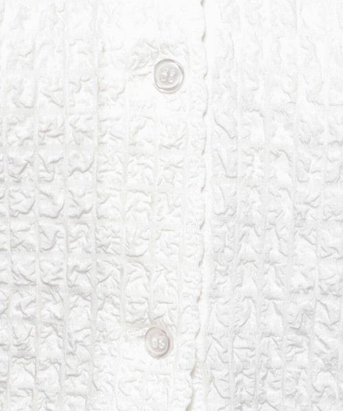 3.3 Field Trip （3.3フィールドトリップ）の「3.3 Field Trip／ドロストエンボスシャツ（シャツ/ブラウス・レディース・ホワイト/ブラック・FREE）」の16枚目の写真