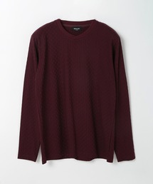 MEN'S BIGI | 変形千鳥柄リンクスロングスリーブカットソー(Tシャツ/カットソー)