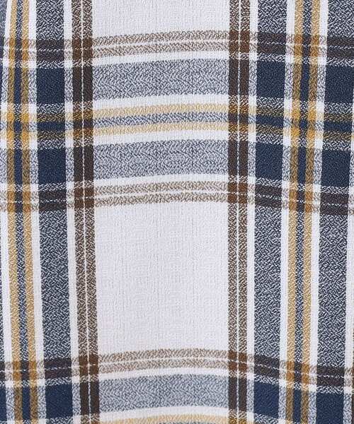 SHOO・LA・RUE（シューラルー）の「◆【洗える】暑い時期もさらりと着られる 7分袖チェックシャツ（シャツ/ブラウス・レディース・ホワイト系4/ワイン系1/ブラック系1・03/02/04）」の19枚目の写真