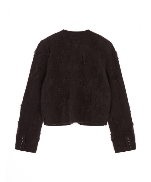 JNBY（ジェーエヌビーワイ）の「Vintage Knit Jacket / ヴィンテージニットジャケット（ニット/セーター・レディース・ブラック/ブラウン・38/36/40）」の11枚目の写真