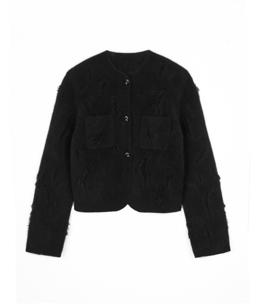 JNBY（ジェーエヌビーワイ）の「Vintage Knit Jacket / ヴィンテージニットジャケット（ニット/セーター・レディース・ブラック/ブラウン・38/36/40）」の19枚目の写真