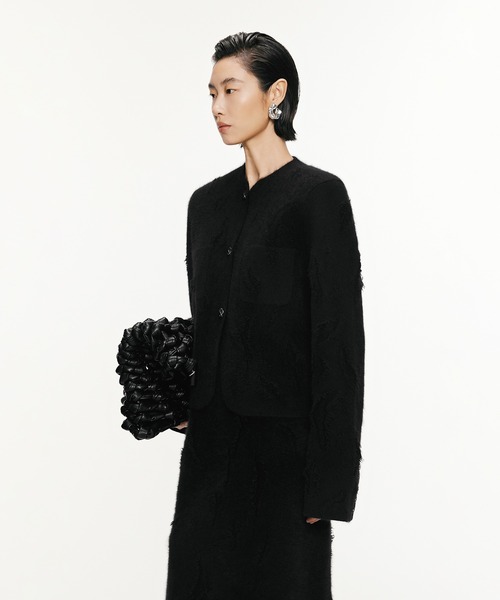 JNBY（ジェーエヌビーワイ）の「Vintage Knit Jacket / ヴィンテージニットジャケット（ニット/セーター・レディース・ブラック/ブラウン・38/36/40）」の13枚目の写真