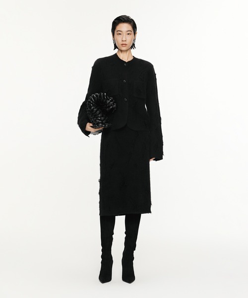 JNBY（ジェーエヌビーワイ）の「Vintage Knit Jacket / ヴィンテージニットジャケット（ニット/セーター・レディース・ブラック/ブラウン・38/36/40）」の15枚目の写真