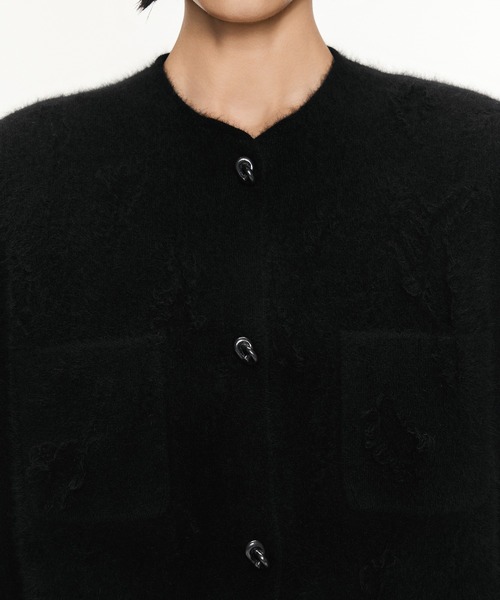 JNBY（ジェーエヌビーワイ）の「Vintage Knit Jacket / ヴィンテージニットジャケット（ニット/セーター・レディース・ブラック/ブラウン・38/36/40）」の17枚目の写真