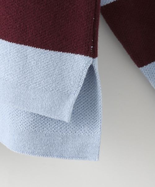 LOWRYS FARM(ローリーズファーム)の「ボーダーニットLS 145398(ニット/セーター・キッズ・ボルドー/ネイビー/ブラック・110cm/120cm/130cm/140cm/150cm)」の18枚目の写真